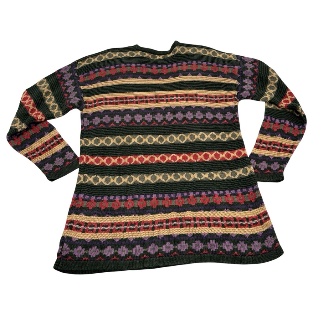 Vintage Woods‎ & Gray Fall Sweater 90s Retro Hygge Gorpcore Outdoor FLAW READ - Picture 8 of 8
